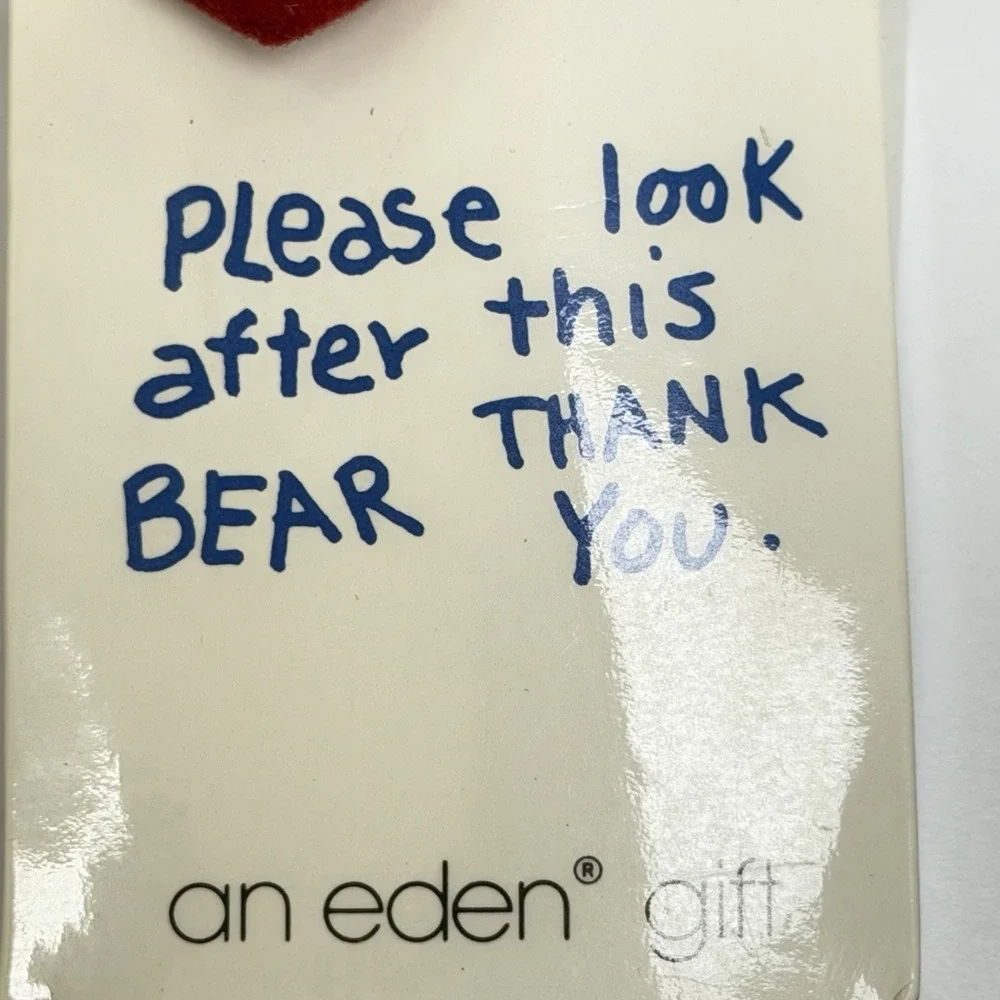 Vintage 1986 Paddington Bear Eden Toys Miniature Plush Toy in Bag Korea 5